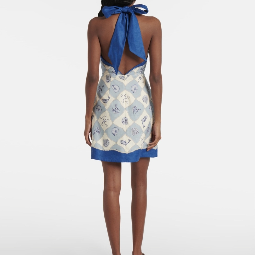 Alemais Pia printed linen minidress - Picture 2 of 13